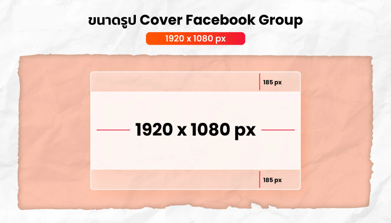 ขนาดรูป Cover Facebook Group